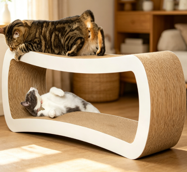 Extra-Large Cat Scratching Lounge & Bed (Double-Layer)